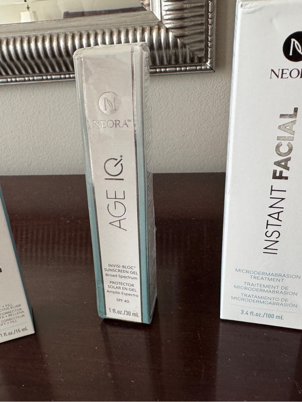 Neora bundle of Neo-filler and Instant Facial, Invisi-Bloc Sunscreen gel. New.